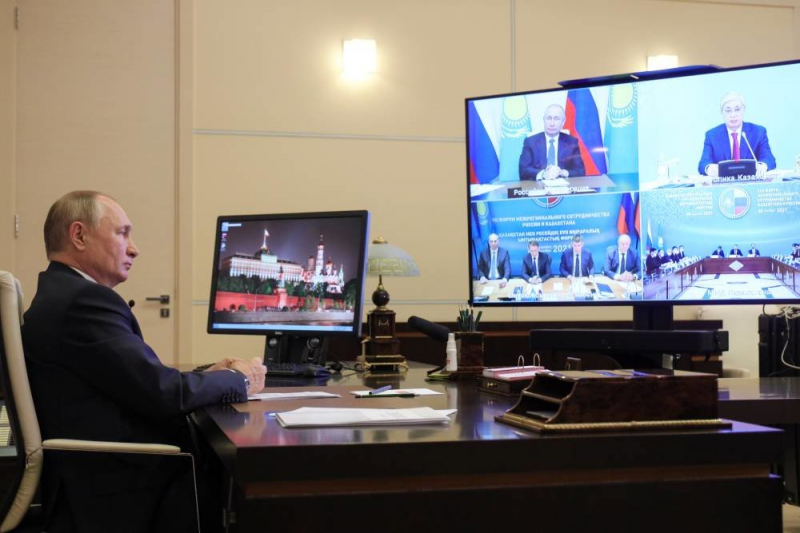 Президенты России и Казахстана обсудили вопросы экологии